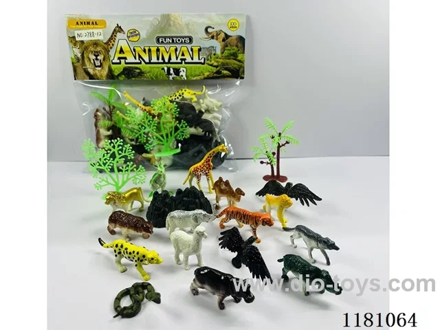 animal set 16PCS “4-8”CM