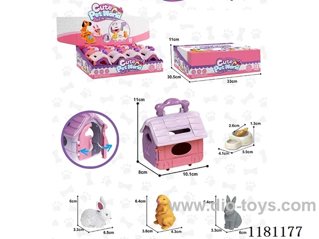 Soft rubber rabbit pet house
