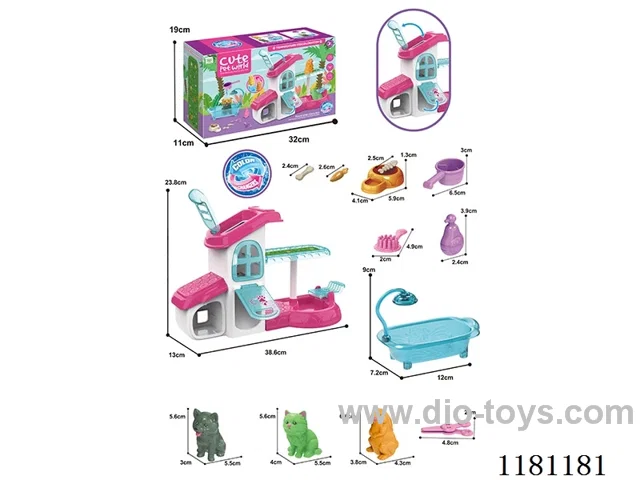 Color-changing pet villa set