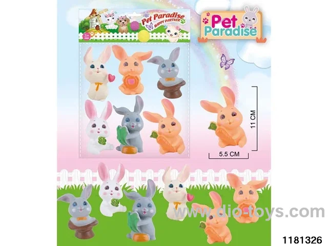 Pet Rabbit 6PCS