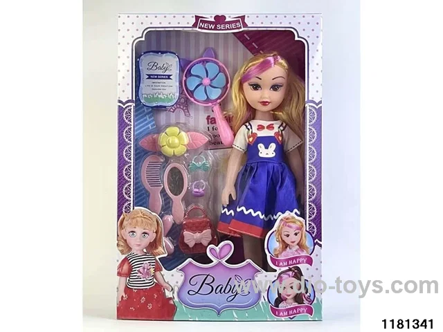 14 inch Big Eyes Musical Grooming Set