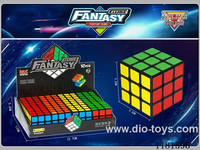 5.3CM Black Sticker Cube 12PCS