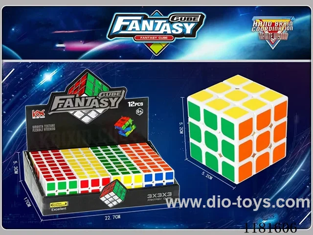 5.3CM White Heat Transfer Rubik's Cube 12PCS