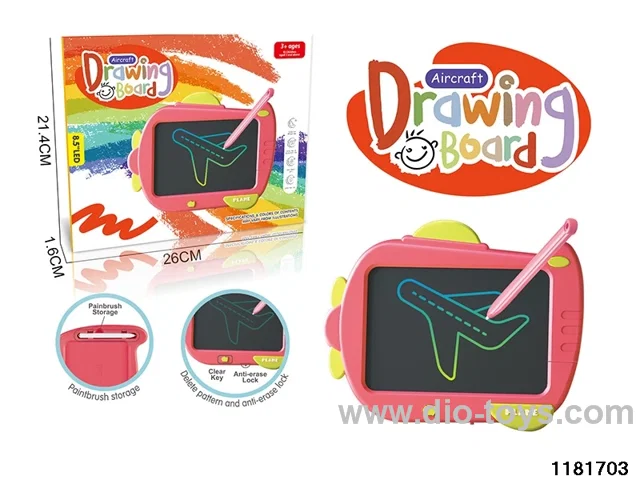Cartoon airplane writing pad