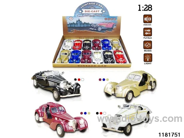 1:28 alloy pull back car W L/M