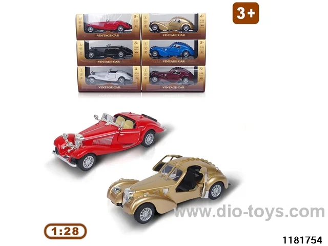 1:28 alloy pull back car
