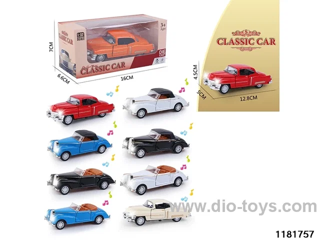 1:36 alloy pull back car W L/M