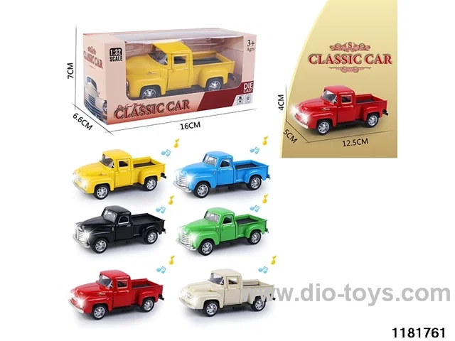 1:32 alloy pull back car W L/M