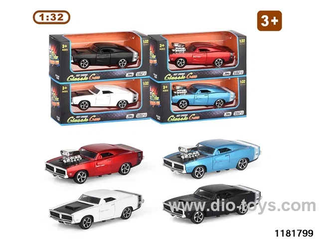 1:32 alloy pull back car W L/M