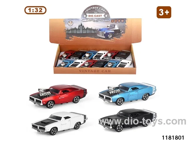 1:32 alloy pull back car W L/M