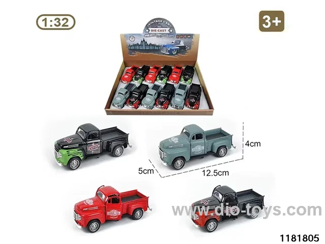 1:32 alloy pull back car W L/M