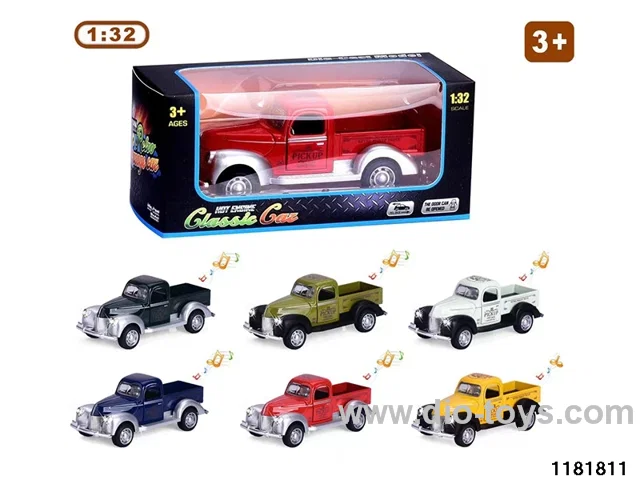 1:32 alloy pull back car W L/M