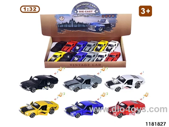 1:32 alloy pull back car W L/M