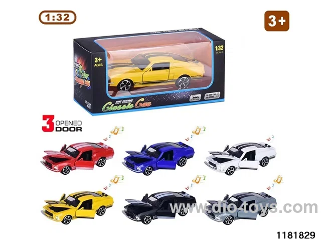 1:32 alloy pull back car W L/M