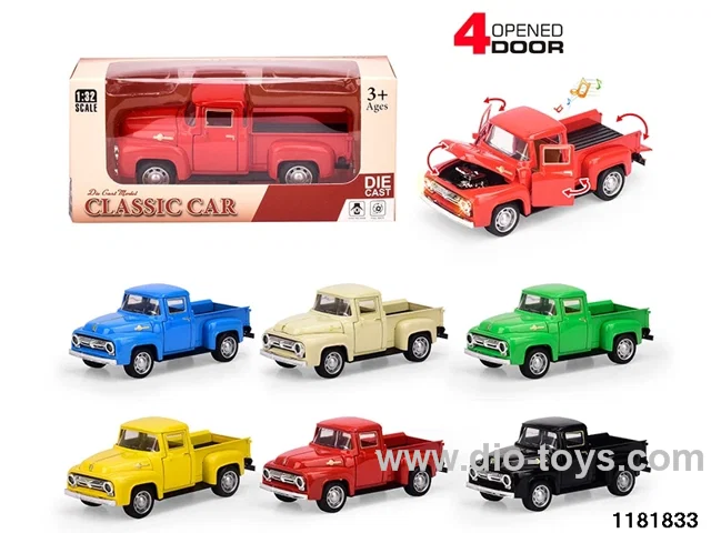 1:32 alloy pull back car W L/M