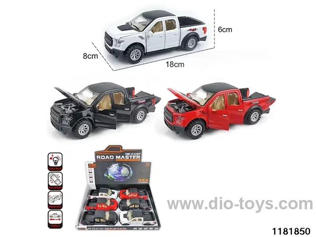 1:28 alloy pull back car with light and sound
