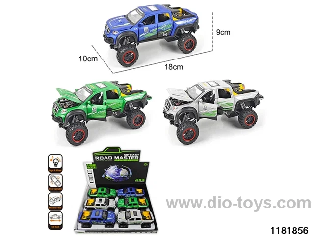1:28 alloy pull back car with light and sound