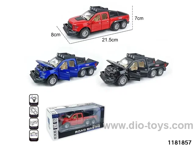 1:28 alloy pull back car with light and sound