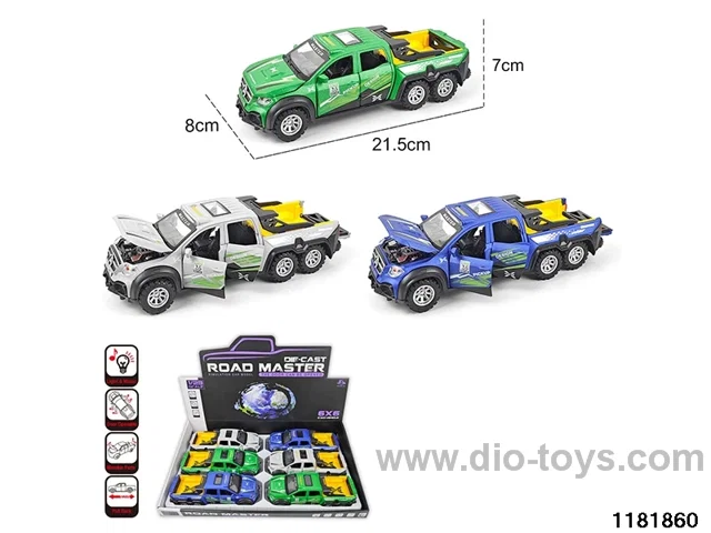 1:28 alloy pull back car with light and sound