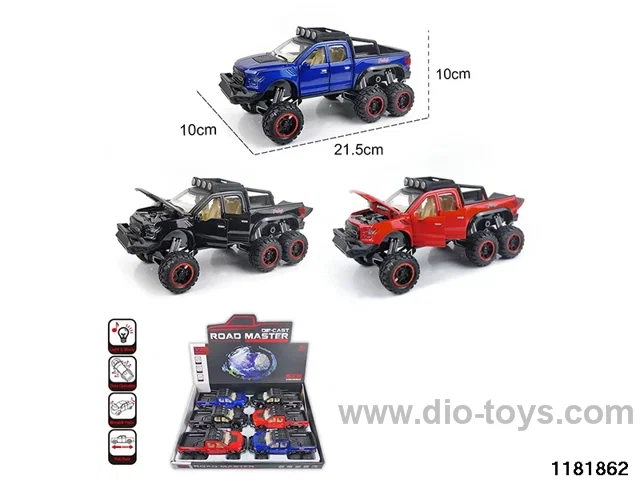 1:28 alloy pull back car with light and sound
