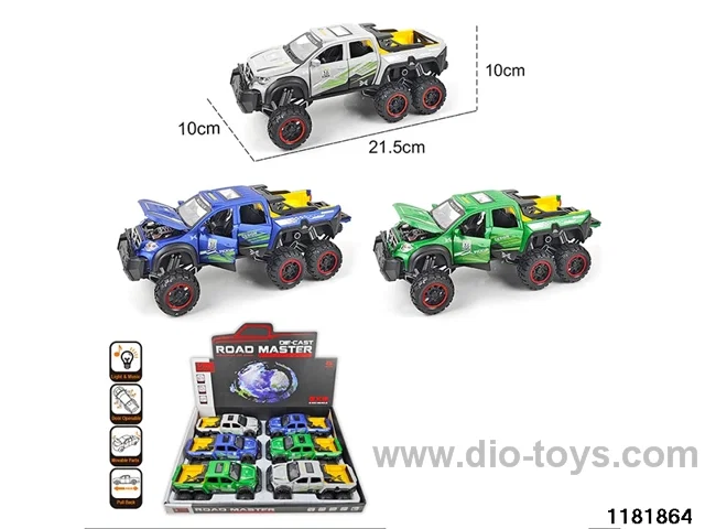 1:28 alloy pull back car with light and sound