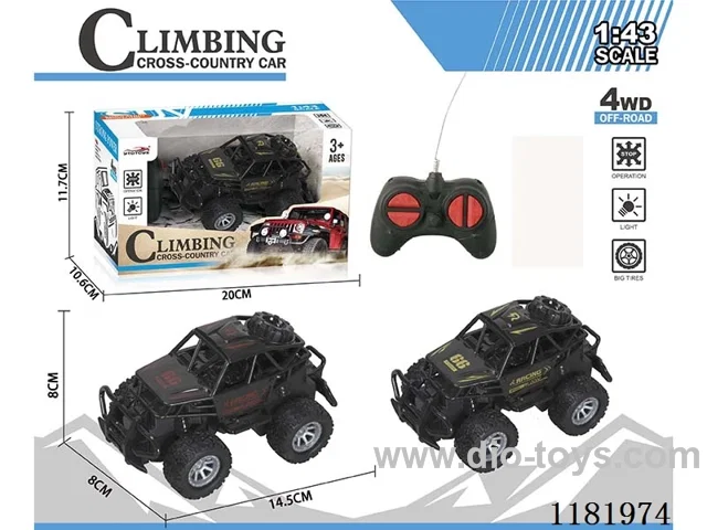 1：43 4ch rc car not included battery