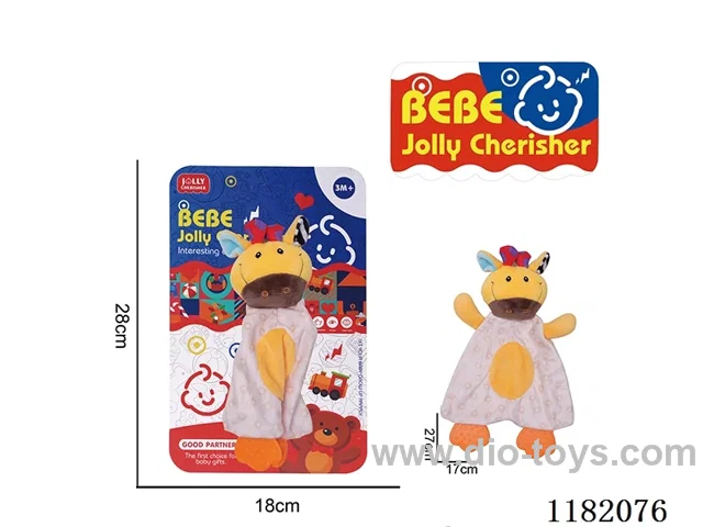 Baby plush toys - Giraffe Teether Hand Scratching Towel