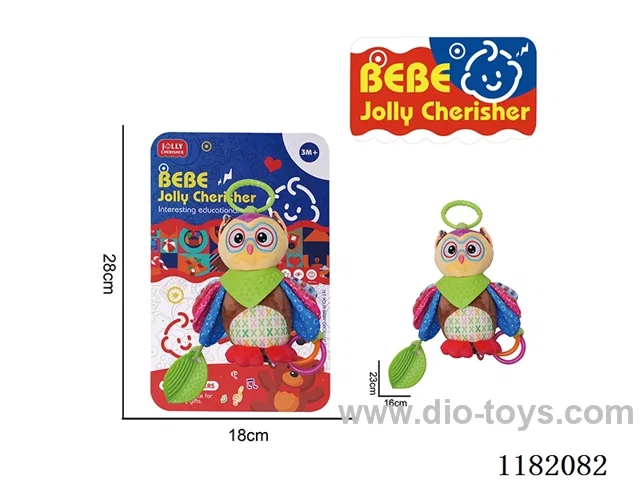 Plush Baby Soothing Toys - Owl Chime Bed Pendant