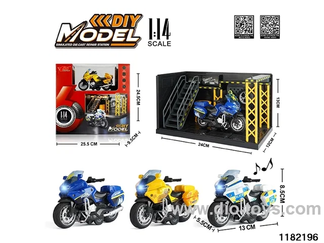 1:14 Alloy pull back car W L/M