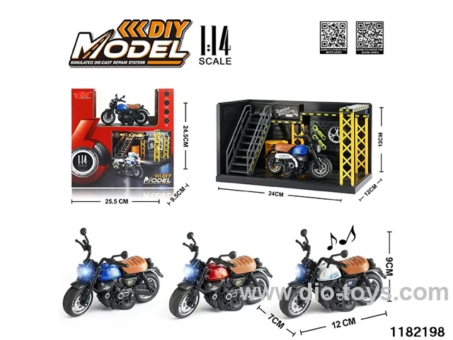 1:14 Alloy pull back car W L/M