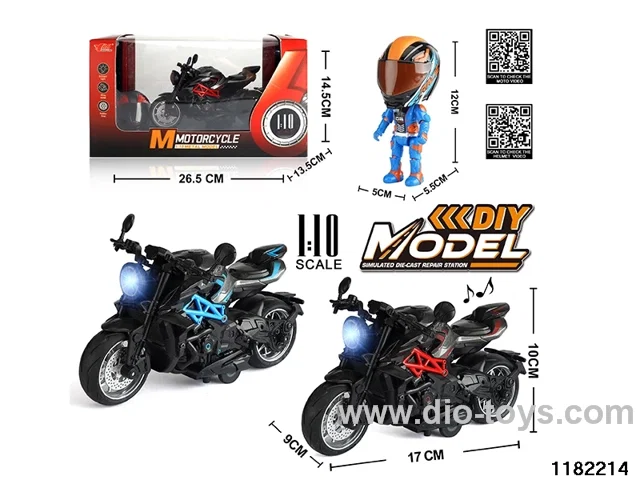 1:10 Alloy pull back car W L/M