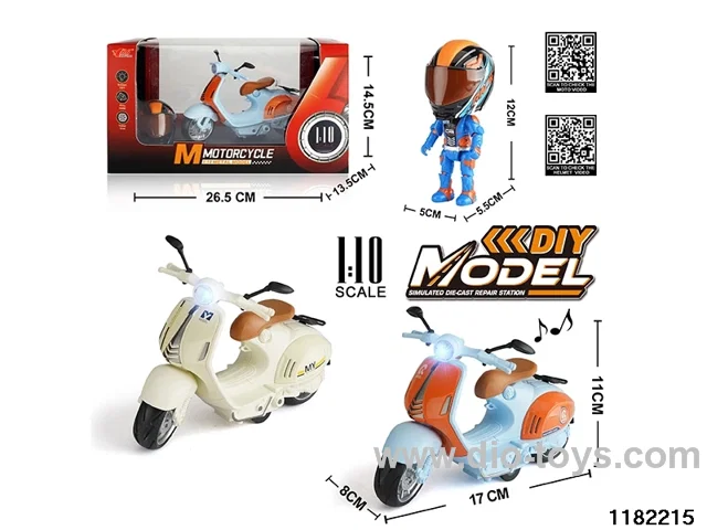 1:10 Alloy pull back car W L/M