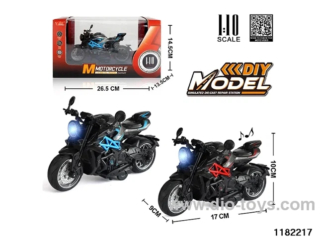 1:10 Alloy pull back car W L/M