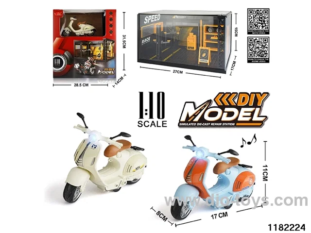 1:10 Alloy pull back car W L/M