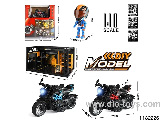 1:10 Alloy pull back car W L/M
