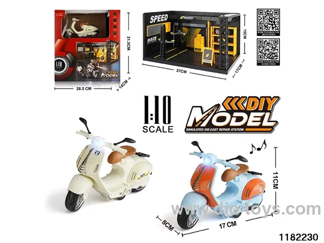 1:10 Alloy pull back car W L/M