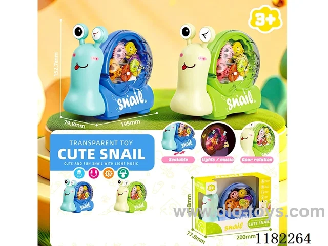 Transparent Gear Dynamic Universal Music Light Snail