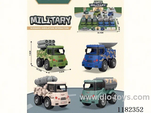 pull back city defense team military vehicle/12pcs