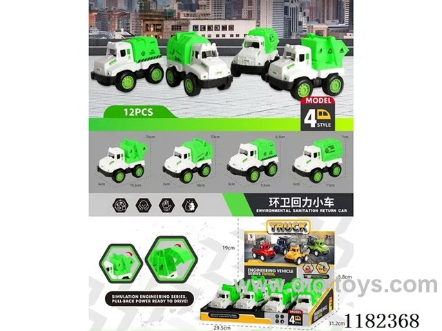pull back sanitation vehicle (12PCS)