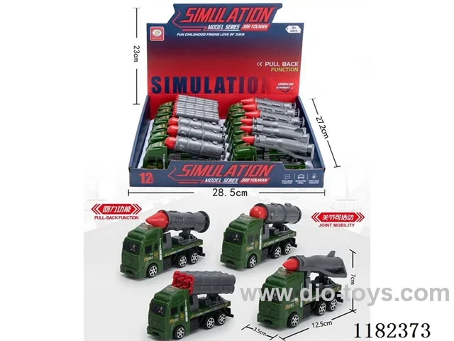 4 models pull back military vehicle (appearance of environmental protection) (12PCS)