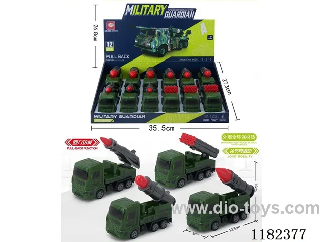 pull back simulation military vehicle(12PCS)
