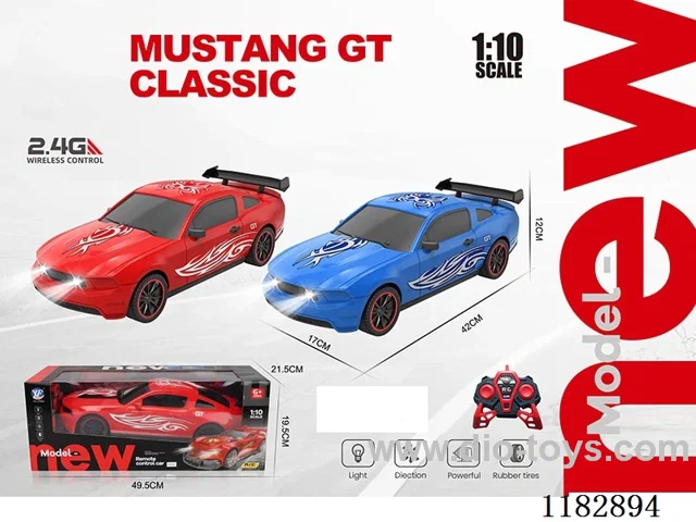 1:10 4ch RC car with light not included battery