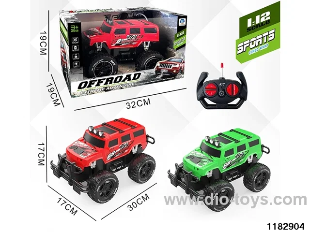 1:12 4ch RC car with light not included battery
