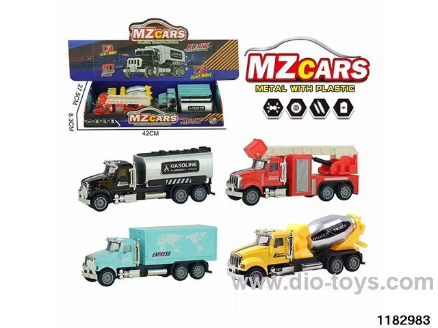 Sound and light alloy pull back car