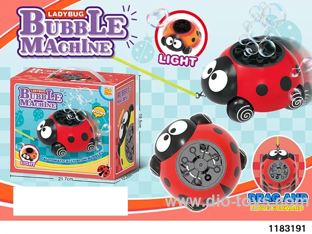 Bubble machine with light