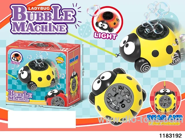 Bubble machine with light