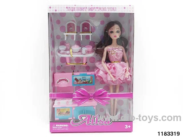 11.5-inch 9-joint Barbie Doll Set