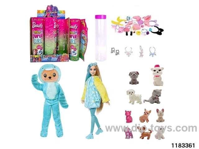 11.5-inch 12-joint Barbie Doll Set