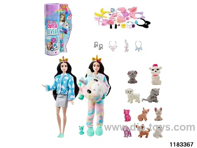 11.5-inch 12-joint Barbie Doll Set