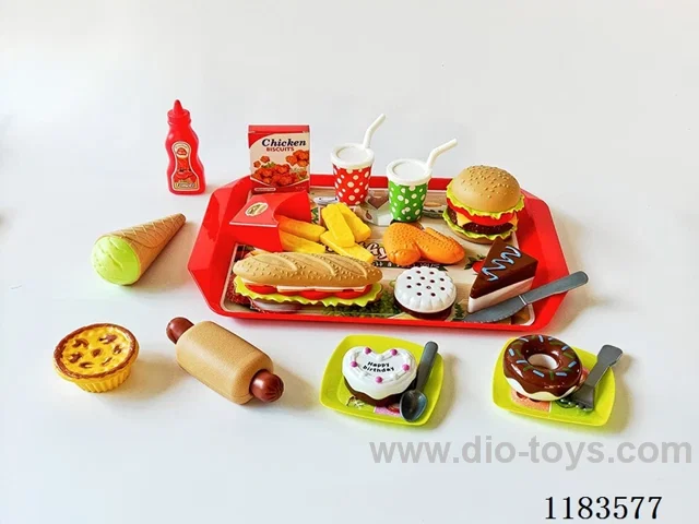 Burger with Large Plate Set
